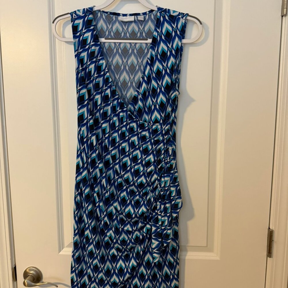 Patterned Wrap Dress
